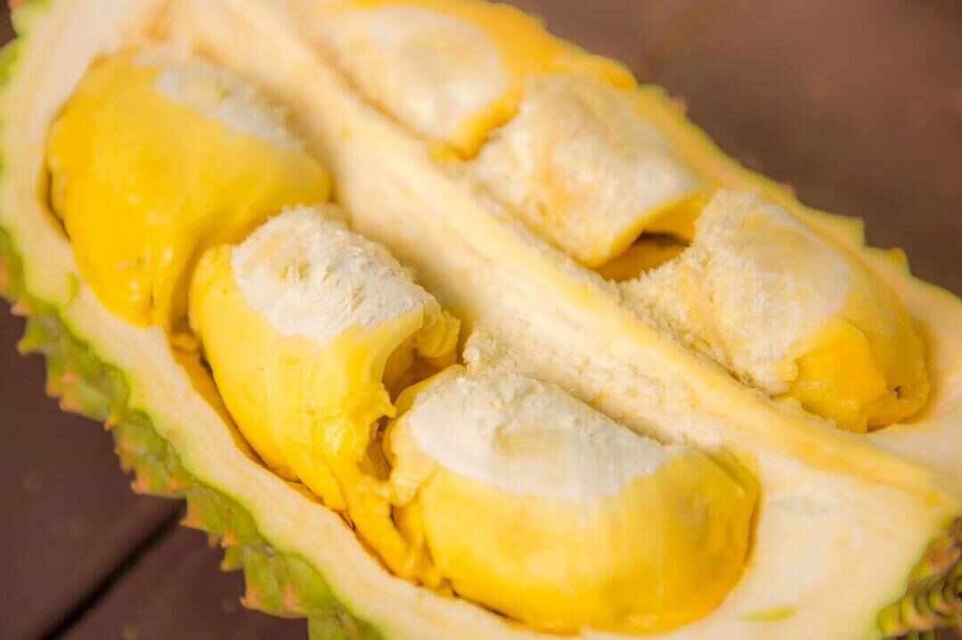  榴莲果肉。