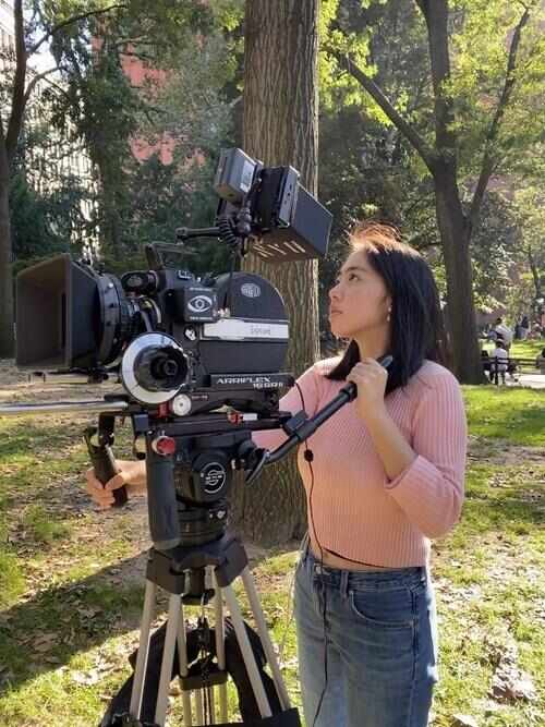 李佳宜在纽约进行拍摄。受访者供图 李佳宜在纽约进行拍摄。受访者供图